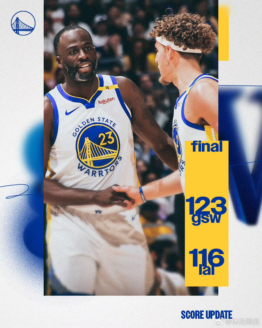 勇士双星砍下分逆转湖人取胜的简单介绍 勇士双星砍下分逆转湖人取胜的简单介绍